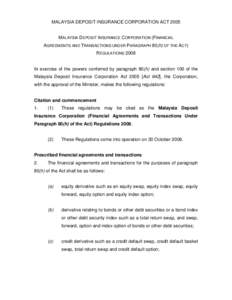 Microsoft Word - MDIC Financial Agreement Regulations
