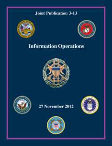 Joint Chiefs of Staff / Staff / Military operation plan / 1st Information Operations Command / Joint Information Operations Warfare Center / Military science / Military / Intent