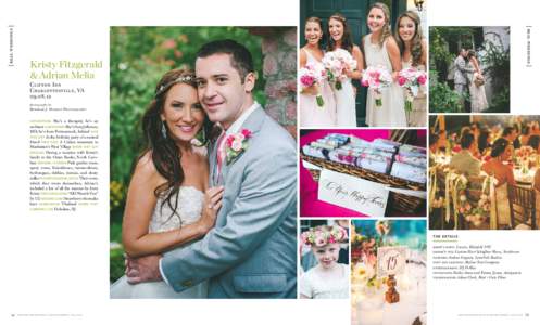 | real weddings |  | real weddings | Kristy Fitzgerald & Adrian Melia