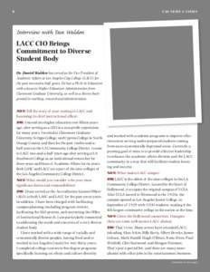8  CIO NEWS & VIEWS Interview with Dan Walden LACC CIO Brings