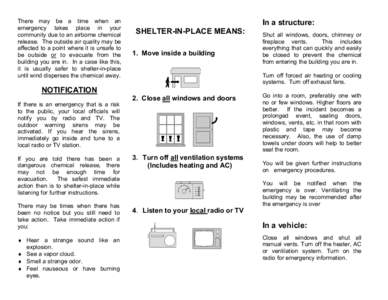 Microsoft Word - Shelter-In-Place Brochure _1_.doc