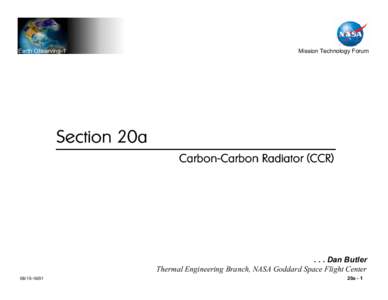 Earth Observing-1  Mission Technology Forum Section 20a Carbon-Carbon Radiator (CCR)