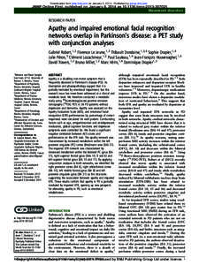 Downloaded from jnnp.bmj.com on January 9, [removed]Published by group.bmj.com  JNNP Online First, published on January 8, 2014 as[removed]jnnp[removed]Movement disorders  RESEARCH PAPER