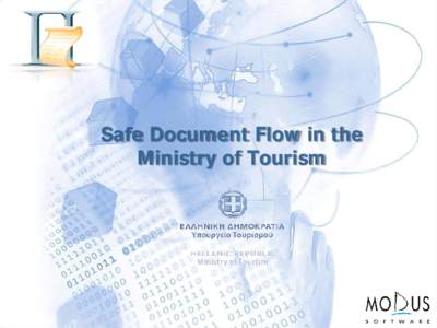 Safe Document Flow in the Ministry of Tourism Presenters  