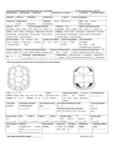 Desert Tortoise Health Assessment (HA) Data Collection Form – Solar Projects Date (ddmmmyy): Start time (24h): Project name: Site description / current pen #: GPS datum: