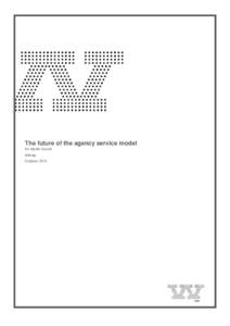    The future of the agency service model Sir Martin Sorrell Admap October 2014