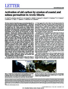 LETTER  doi:nature11392 Activation of old carbon by erosion of coastal and subsea permafrost in Arctic Siberia