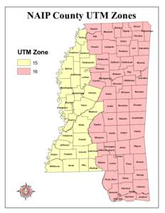 NAIP County UTM Zones Desoto Marshall  Lafayette
