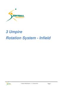 3 Umpire Rotation System - Infield 3 Umpire Infield Rotation v 1.0 October[removed]Page 1