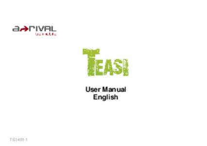 User Manual English TS1401-1  Contents