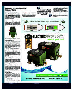 ON  N SPECIAL ADVERTISING SECTION SPECIAL ADVERTISING SECTION A Leader in Clean-Running
