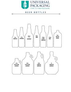 Universal PKG BEER Bottle outlines