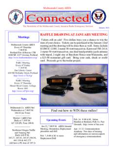 January, 2015 ARES Newsletter