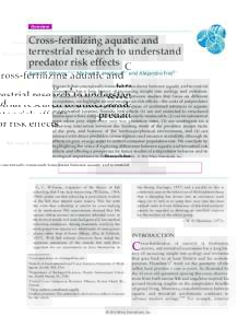 Cross-fertilizing aquatic and terrestrial research to understand predator risk effects