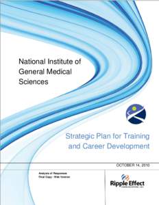 NIGMS Research Training Strategic Plan
