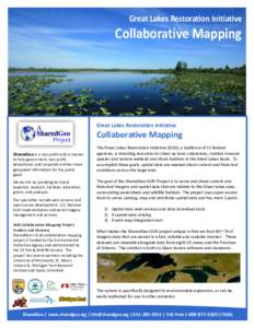 Great Lakes Restoration Initiative  Collaborative Mapping Great Lakes Restoration Initiative