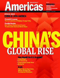 AMERICAS QUARTERLY  China and Latin America China’s emergence as an economic