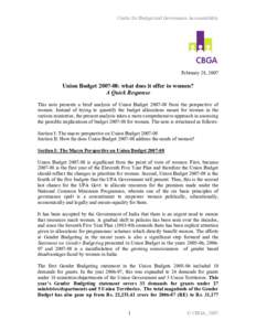 Microsoft Word - final_What does Union Budget[removed]offer to Women.doc