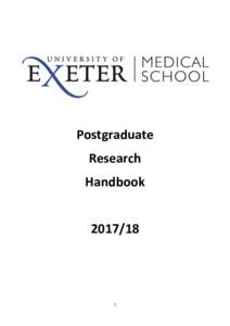 Postgraduate Research Handbook