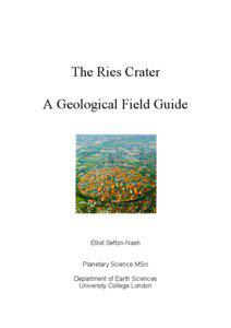 The Ries Crater A Geological Field Guide