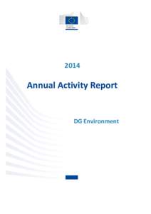 2014  Annual Activity Report DG Environment