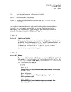 6JSC/LC/31/rev/Sec final 17 February 2015 Page 1 of 13 TO:	
   	
  	
  	
  	
  	
  	
  	
  Joint	
  Steering	
  Committee	
  for	
  Development	
  of	
  RDA	
  	
  