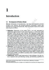 1  RI 1.1 Development of Modern Radar