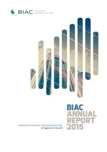 Investment, Innovation, and Entrepreneurship: An Agenda for Growth BIAC ANNUAL REPORT
