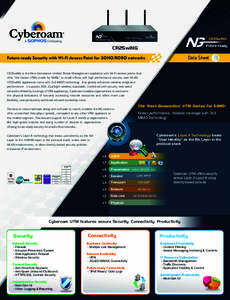 Cyberoam CR25wiNG Datasheet