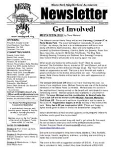Mesta Park Neighborhood Association  Newsletter News and information for ALL residents of the Mesta Park Historic Preservation District October 2010