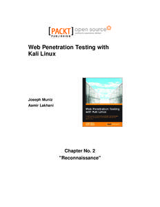 Web Penetration Testing with Kali Linux Joseph Muniz Aamir Lakhani