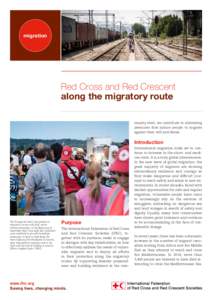 Stephen Ryan / IFRC  migration Red Cross and Red Crescent along the migratory route