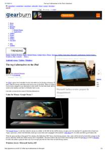 The top 4 alternatives to the iPad | Gearburn | memeburn | ventureburn | motorburn | subscribe | about | contact | advertise | merch