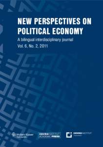 New Perspectives on Political Economy A bilingual interdisciplinary journal Vol. 6, No. 2, 2011  New Perspectives on Political Economy