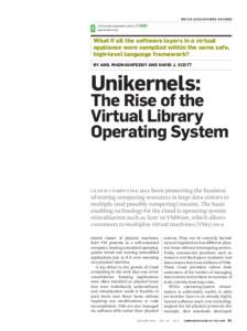 Software / Computing / Computer architecture / Operating system kernels / Computing platforms / Unikernel / OCaml / Xen / Hypervisor / NetBSD / Rump kernel / Virtual machine