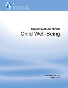 NSCAW II BASELINE REPORT Child Well-Being