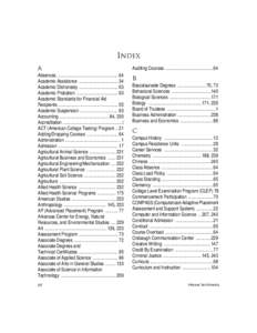 [removed]Undergraduate Catalog Index.fm
