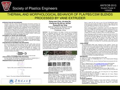 (e)PLA/PBS/CSW); (a) and (b), magnification of 1000,(c)-(e),magnification ofANTEC® 2013 Society of Plastics Engineers