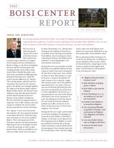 the  boisi center report  vol. 14 no.1 january 2014