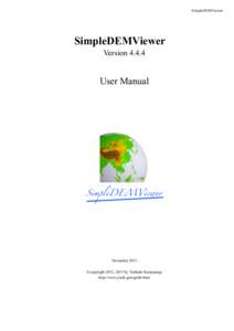 SimpleDEMViewer  SimpleDEMViewer VersionUser Manual