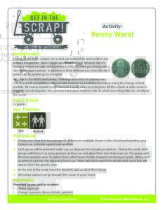 Activity:  Penny Wars! Background:  During World War II, copper was a vital war material for ammunition and