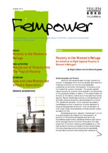 N° 9  Fempower Magazine published by the European Info Centre Against Violence / WAVE Office – supported by Vienna Municipal Department for Women’s Affairs