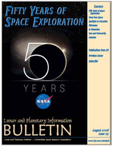 Fifty Years of Space Exploration  L P I B
