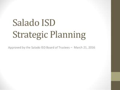 Sherman ISD Strategic Planning