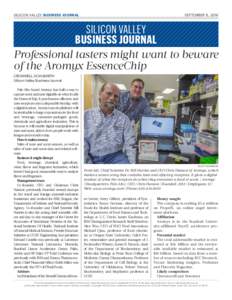 SILICON VALLEY BUSINESS JOURNAL  SEPTEMBER 8, 2016 SILICON VALLEY BUSINESS JOURNAL