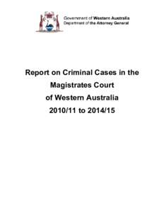 Magistrates Court Criminal Report