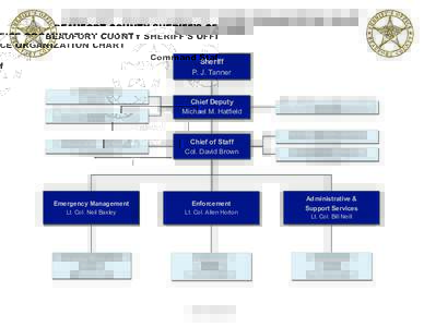 BEAUFORT COUNTY SHERIFF’S OFFICE ORGANIZATION CHART Command Staff Sheriff P. J. Tanner Financial Officer Suszanne Cook