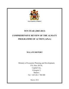 Microsoft Word - Malawi_Country_Report_Almaty_Programme_of_Action.doc