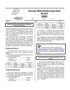 Kansas Real Estate Appraisal Board S  Vol. IX