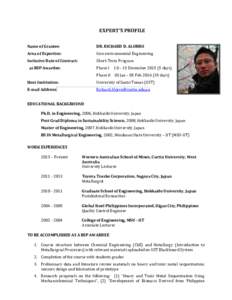 Chemistry / Mechanochemistry / Mindanao State University  Iligan Institute of Technology / Metallurgy